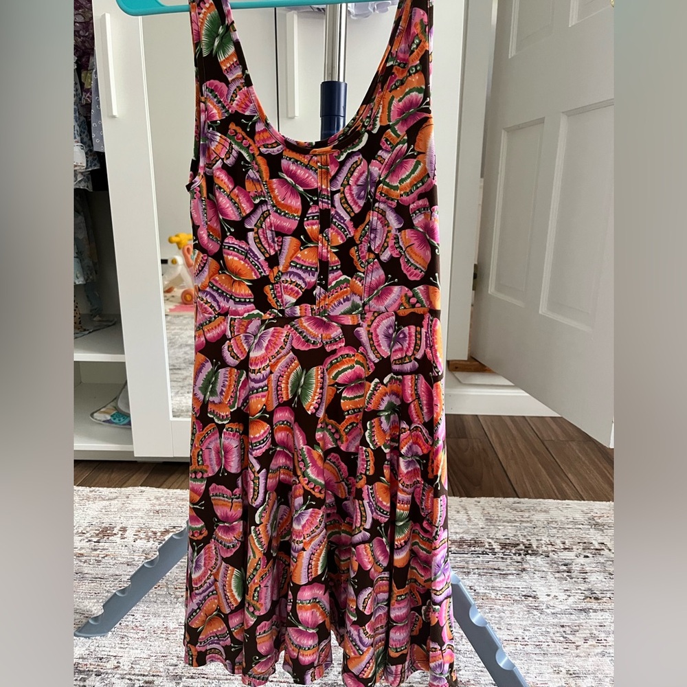 Free People Multicolor vibrant Print Midi Dress